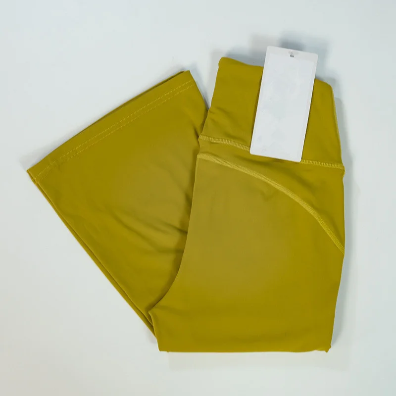 Pantalones de Yoga de cintura alta para mujer, pantalones deportivos largos de pierna acampanada, ropa de Yoga, ropa de verano