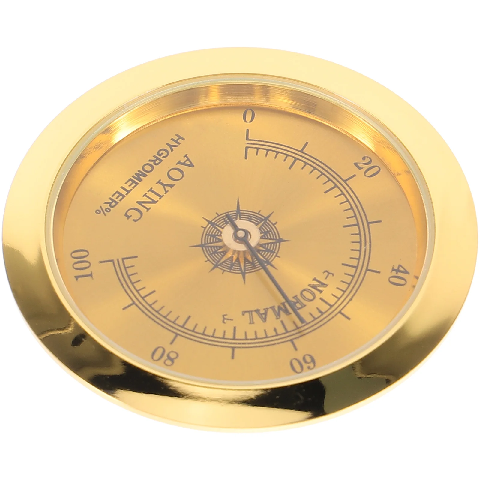 Hygrometer Humidity Gauge Mini Metal Moisture Monitor for Guitar Case Acoustic Instrument Display Portable