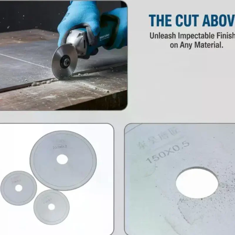 Thin Diamond Circular Saw Blade Fast Cutting Heat-resistant 80-200mm Cutting Disc for Industrial Metal Cutting Tasks