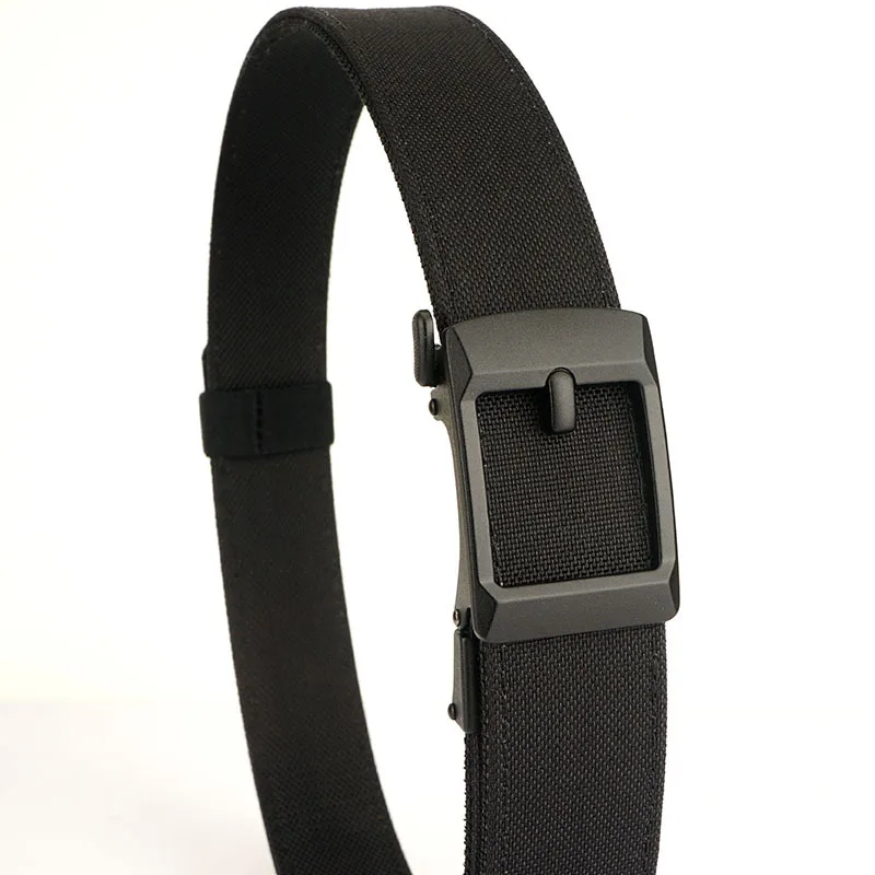 3.5 thick gun hanging double-layer nylon cloth belt, versatile casual outdoor pants belt, tactical automatic buckle men's belt