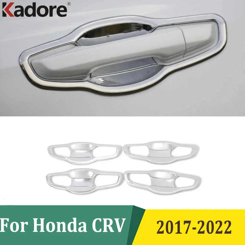 

Для Honda CRV CR-V 2017 2018 2019 2020 2021 2022 Ручка боковой двери Крышка чаши Хромированные ручки Накладки на чашку Автомобильные внешние аксессуары