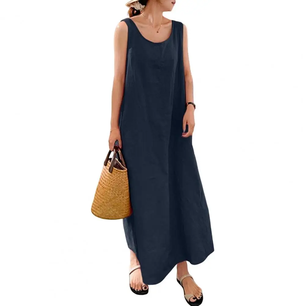 

Women Dress Stylish Summer Maxi Dresses for Women A-line Loose Fit Ankle Length Dress Wear Homewear Options Loose Cut Dress