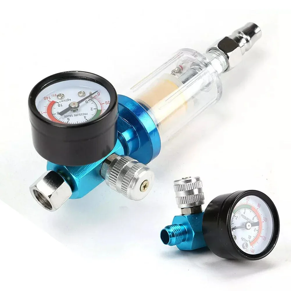 Air Pressure Regulator and Filter Combination Kit for Efficient Moisture Control in Air Compressors with 1/4 Connectors