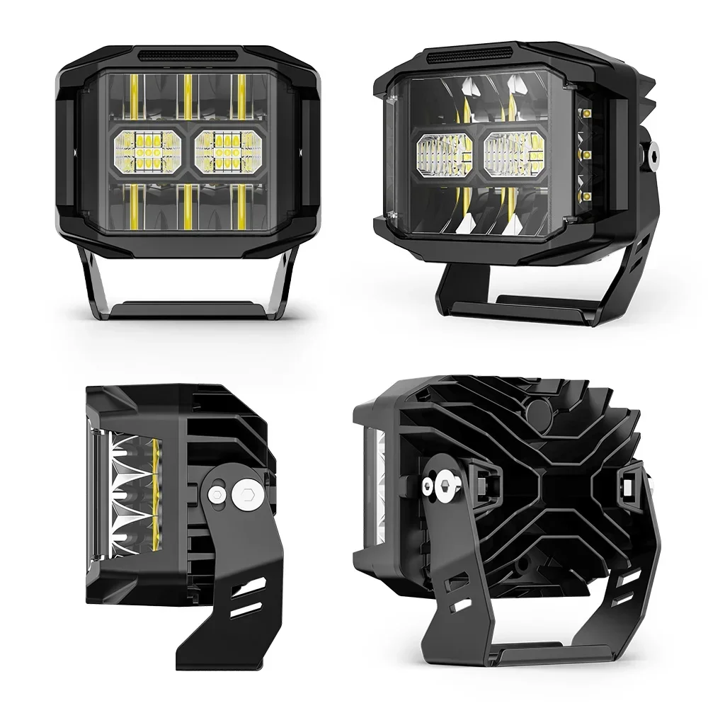 UTV Offroad Auxiliary Light Side Shooter Aux 5 Inch Led Pod Light for Tacoma for 4runner