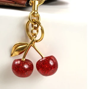 Zakol-Key Cherry Red Cherry for Men and Women, Fruits, Cherries, Pendant, Keychain, Jewelry, Bag Accessories, Gift, Summer Fashion 10 Main Sales Gift for Man - №5