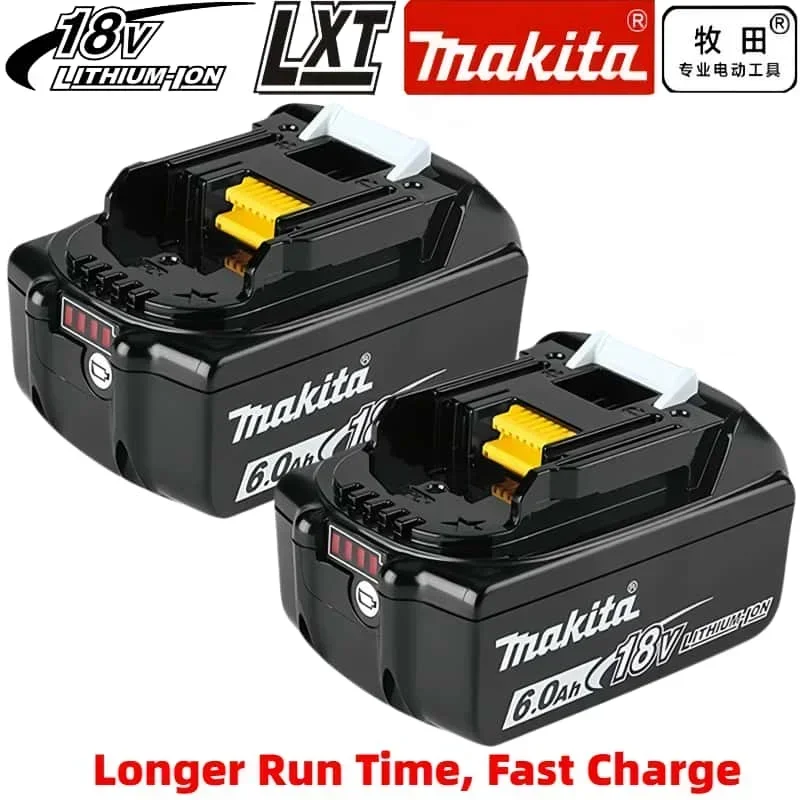 Akumulatory Makita 18V 6Ah 18650 do Makita DTD173, DGA404, DHW180, akumulatorowa myjka, DHR242, wiertarko-wkrętarka udarowa, wkrętarka, elektronarzędzia.