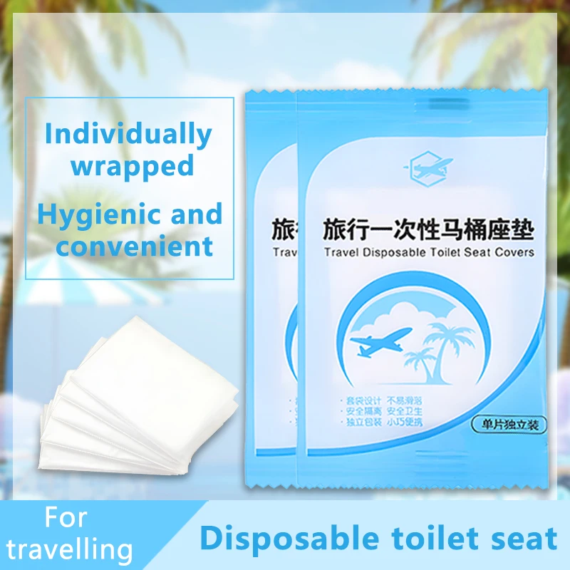 Disposable Toilet Seat Cover Mat Portable Waterproof Safety Toilet Seat Pad for Travel Bathroom Accessiories Home Merchandises