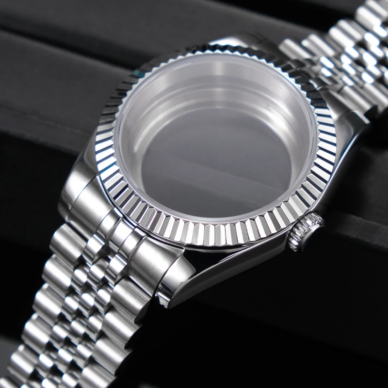 NH35 Watch Case 35.8mm/39mm Stainless Steel For Datejust Oyster NH35 Sapphire Glass Movement 28.5mm Dial Part for Rolex watch