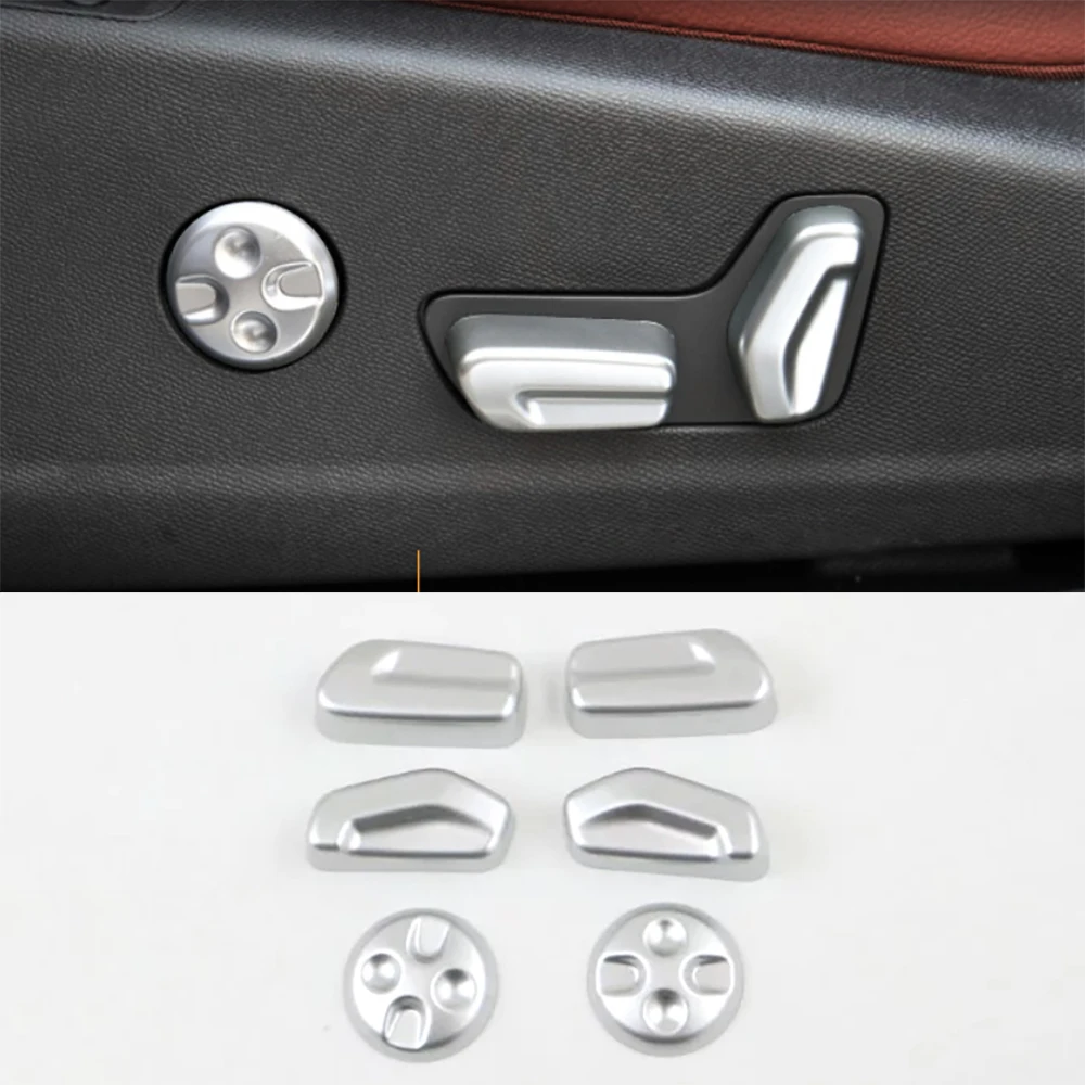 For DS 7 9 DS7 Crossback 2022 2023 2024 Chrome Interior Seat Switch Trim Cover Garnish Car Sticker Accessories