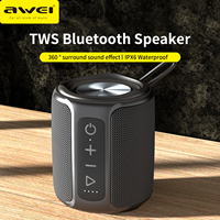 awei TWS Bluetooth speaker Waterproof Powerful Bass Mini portable Outdoor Travel waterproof surround sound speaker supports TF c