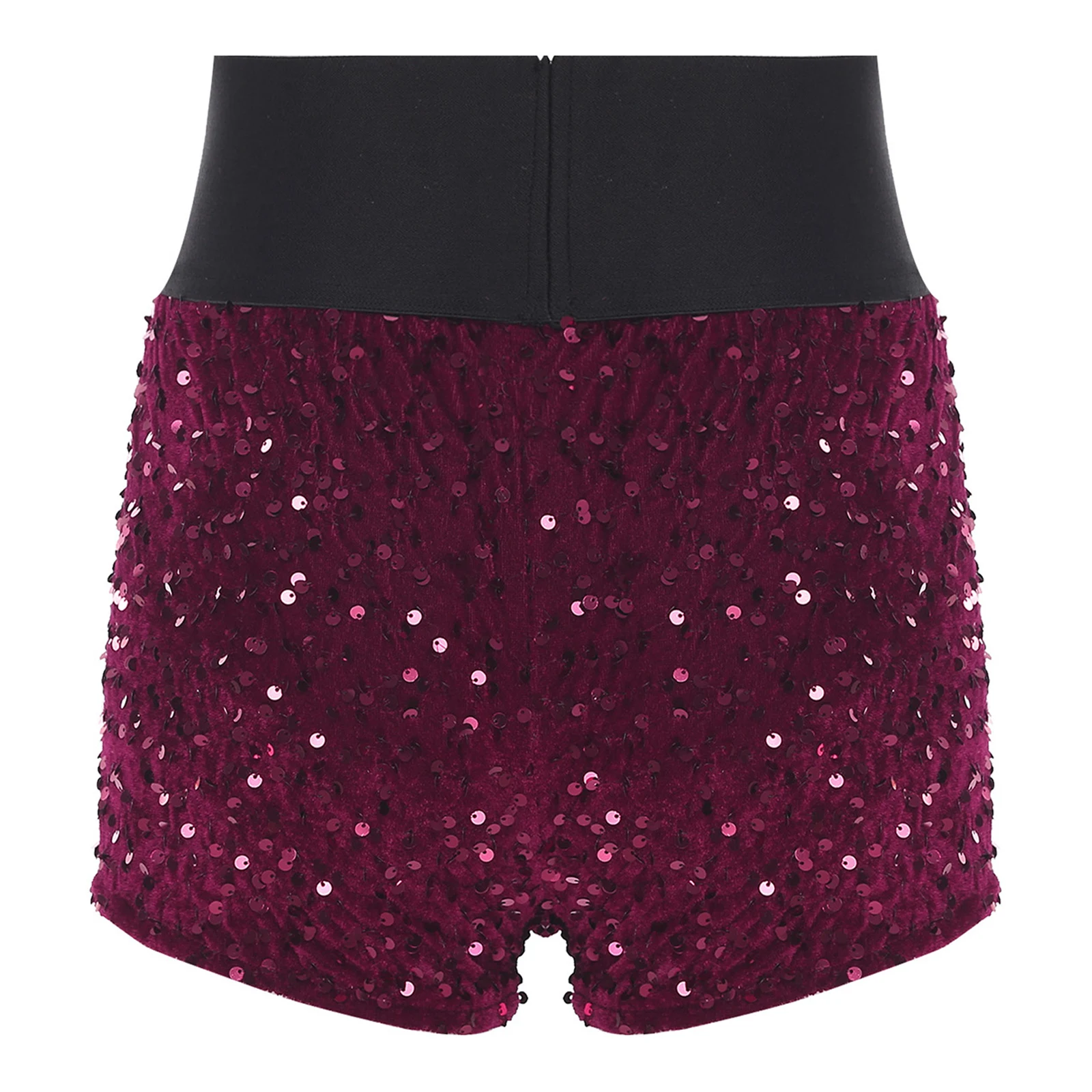 إمرأة لامعة الترتر الجمباز الرقص السراويل الساخنة واسعة مطاطا حزام المخملية مع قيعان السراويل الترتر ل Raves حفلة كلوبوير #4