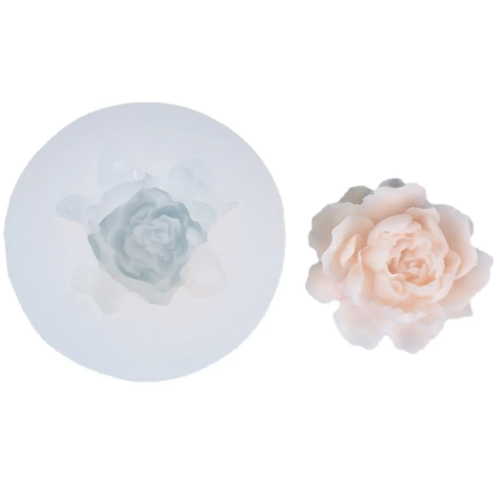 Simulation Peony Jasmine Silicone Candle Mould Gardenia Flower Soap Crystal Mold Chocolate Ice Bathroom Decor Mother\'s Day Gifts