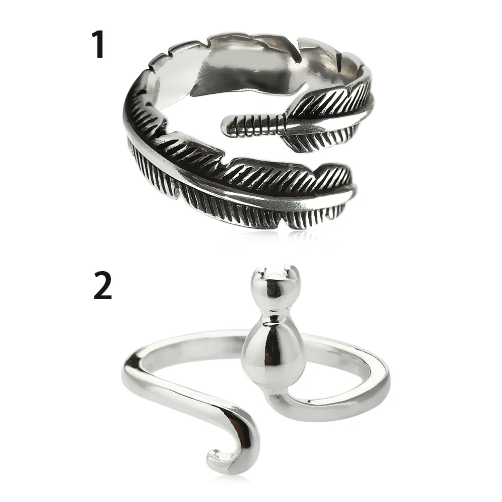 Open Finger Wear Thimble Jewelry Knitting Loop Knitted Ring Sewing Hook Crochet Loop