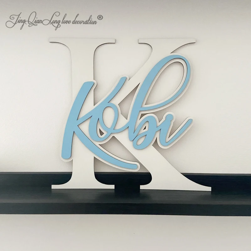 Custom  Personalized Welded DoorWall Letter and NameBedroom Decor Nursery Initials and Name