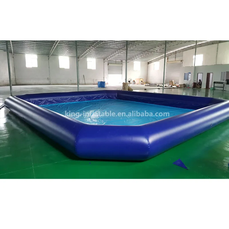 Ready To Ship Commercial Blue Pvc Inflatable Swimming Pool For Kids