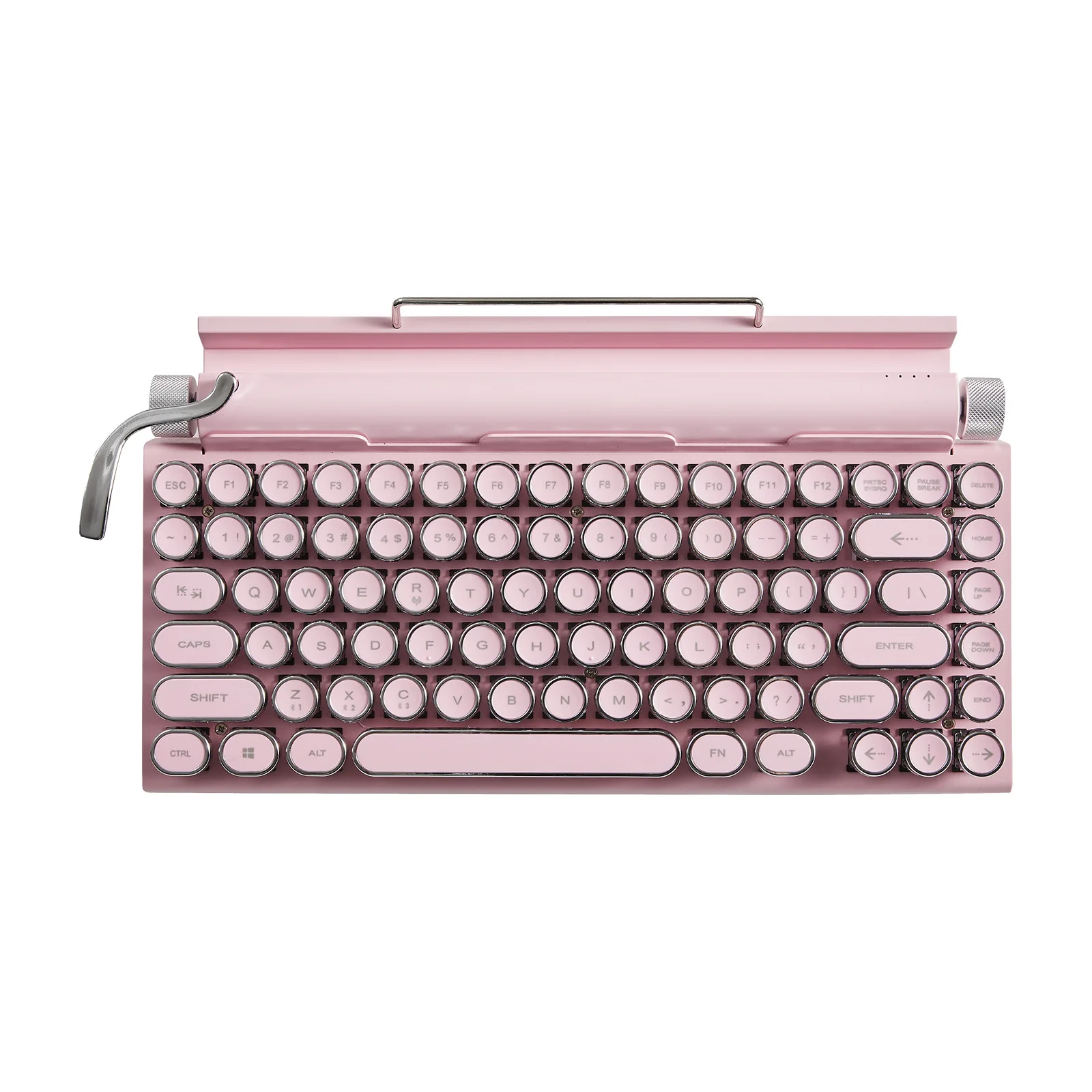 Retro punk typewriter style keyboard bluetooth mechanical backlit keyboard for ipad tablet wireless rgb colorful keyboard laptop