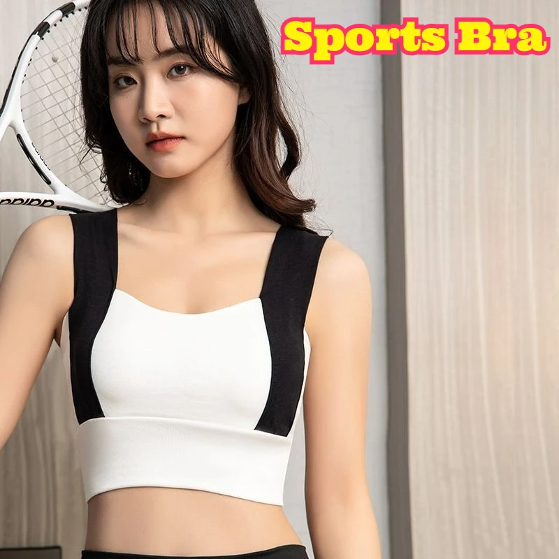 Women Push Up Sports Bra Racerback One Piece Vest Chest Pad Shockproof Breathable Summer Side Shaping Lingerie Yoga Daily Active