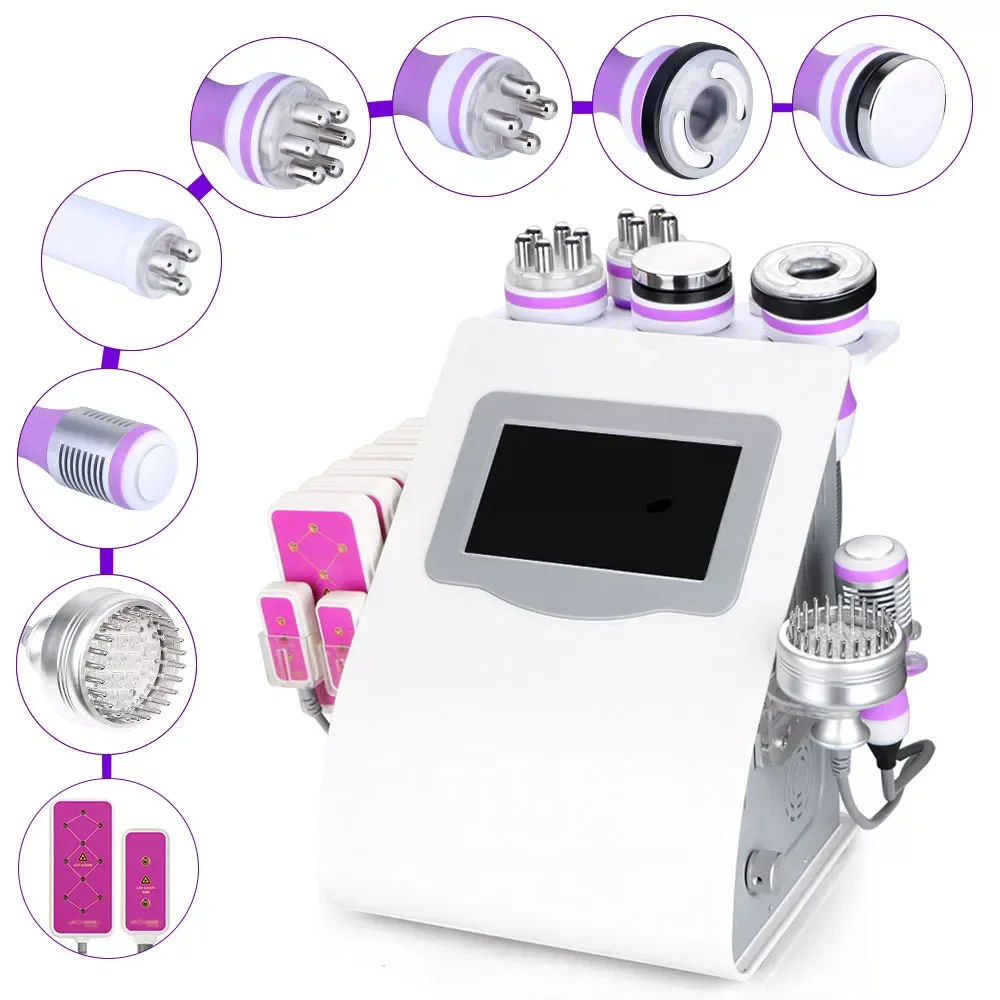 

9 in 1 Portable 40K Cavitation Machine Weight Loss Anti-Cellulite Skin Tightening Face Lift Body Shaping Device For Beauty Salon