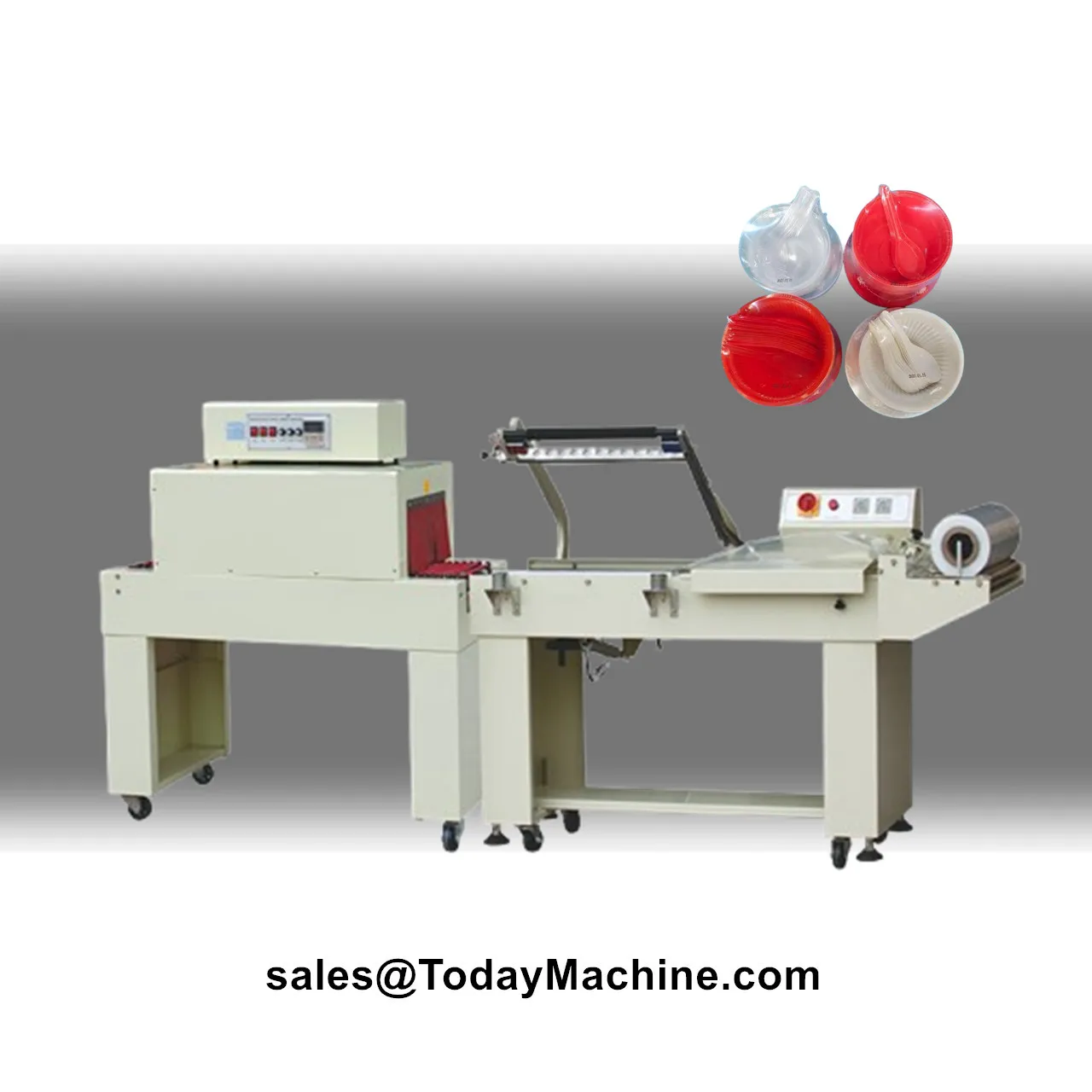 Manual L-shaped Cutting and Sealing Shrink Wrapping Machine