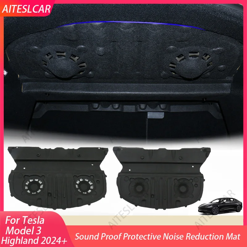 

For Tesla Model 3 Highland Trunk Lid Soundproofing Cotton Sound Insulation Cotton For Model 3+ Trunk Sound Dust-Proof Mat