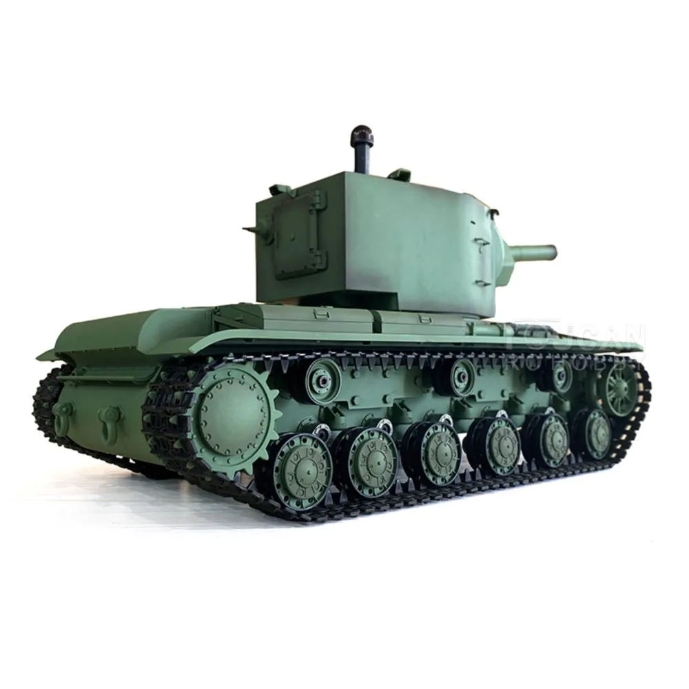 بيع الولايات المتحدة Henglong 1/16 7.0 البلاستيك Ver السوفياتي KV-2 RTR دبابة مع جهاز للتحكم عن بُعد العملاق 3949 برميل نكص #6