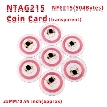 NTA-G 215 코인 카드, 투명 NFC 크리에이티브 NFC 태그, 닌텐도 스위치 라이트 게임 전용 카드, 13.56MHz NTA-G215, 10 개, 50100 개