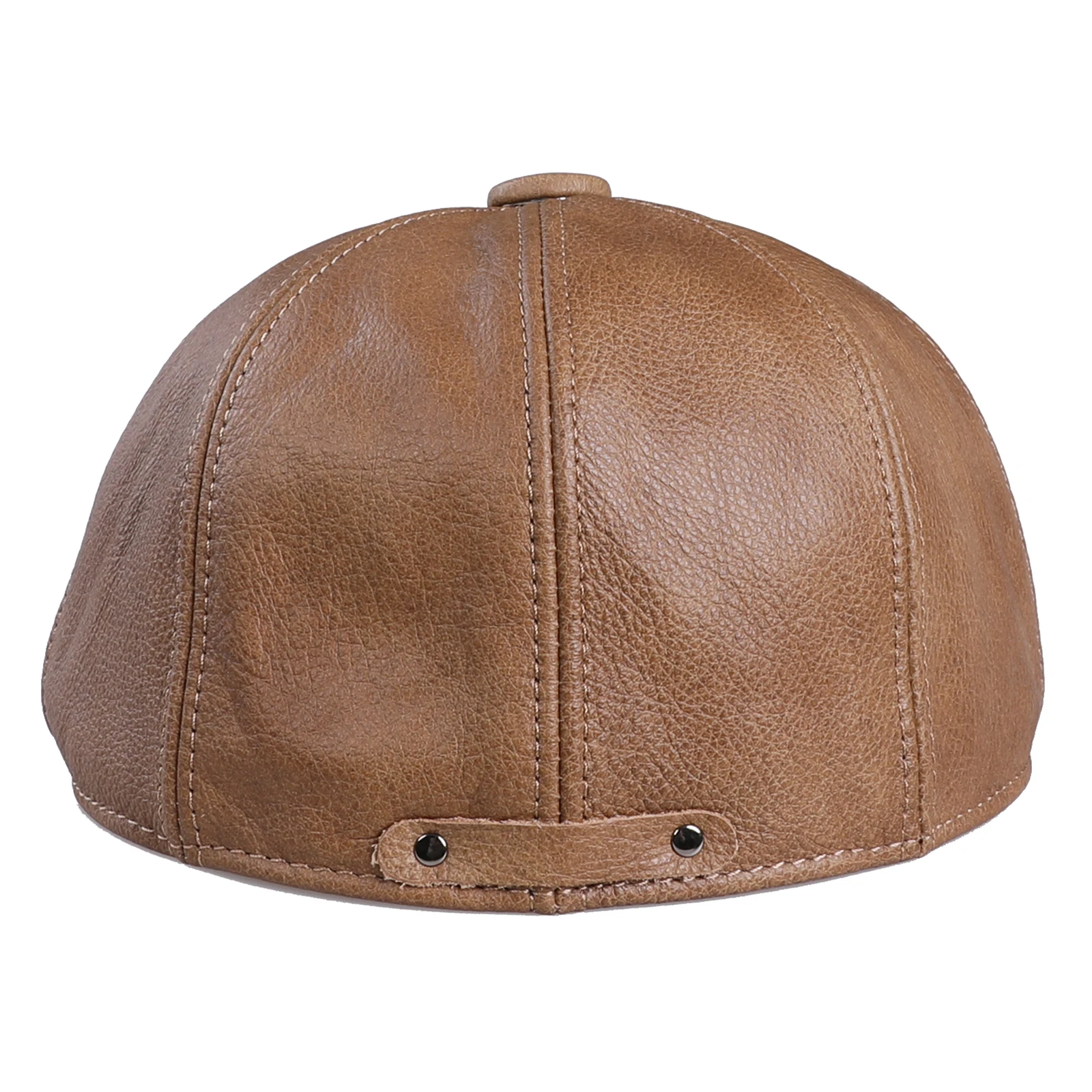 Boonjovia Herren Newsboy Flat Cap echtes Rindsleder Gatsby Efeu Golf Cabbie Fahr hut 8 Panels klassisches Design – Detail 4