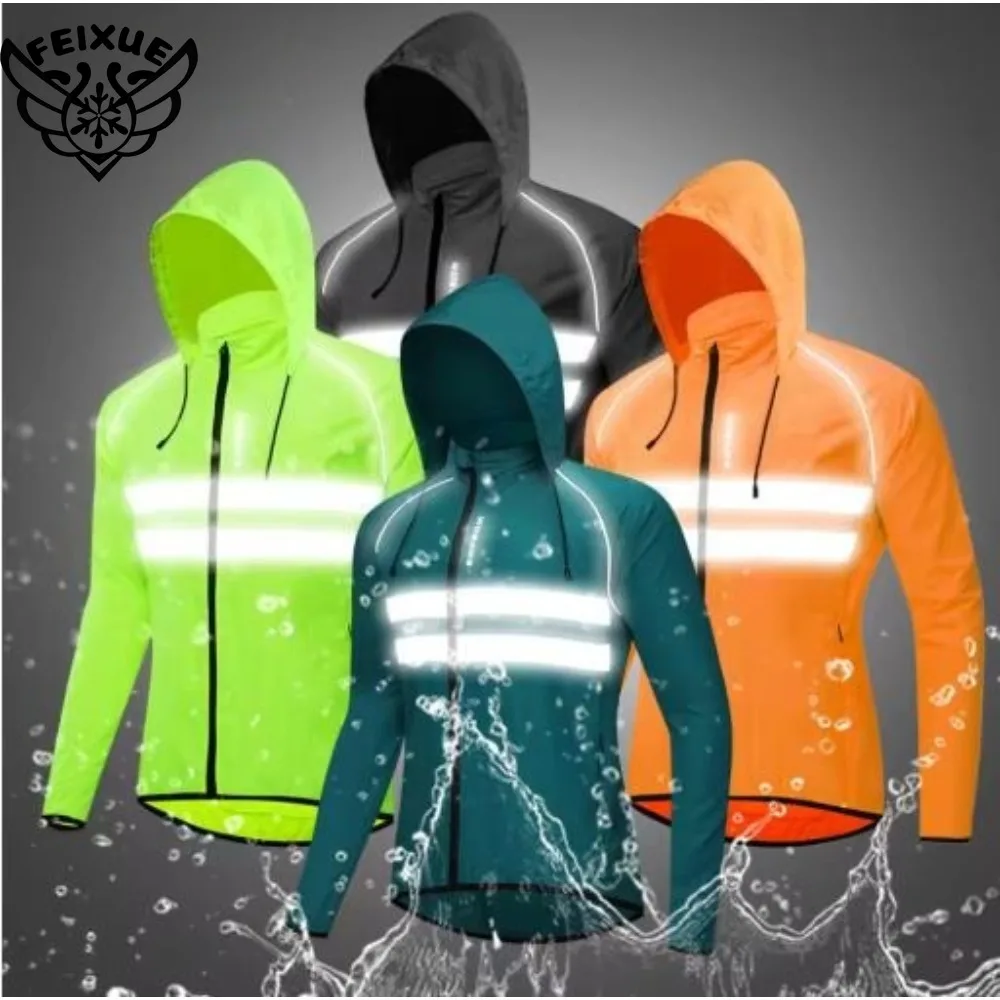 

Ultralight Men's Cycling Windbreaker Reflective Jacket Windproof Bike Jacket Water Resistant MTB Road Bicycle Long Jersey