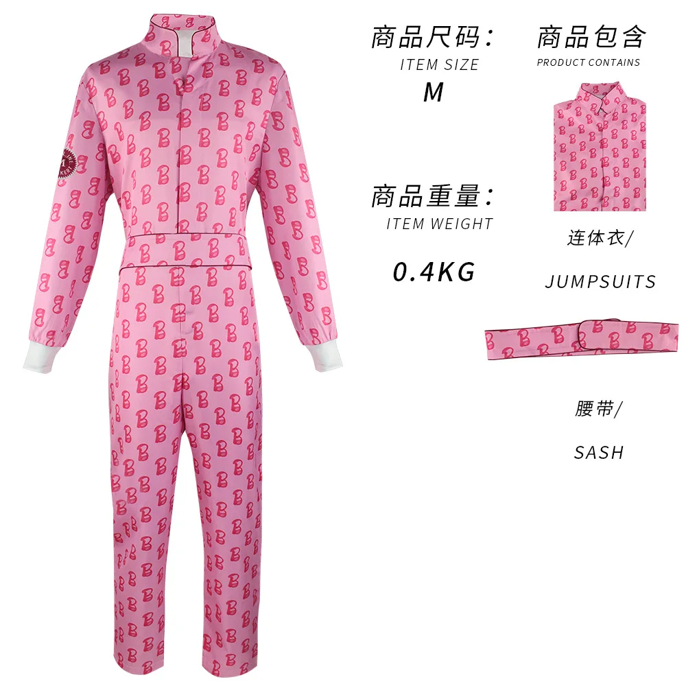 Nuovo 2023 Movie Barbi Costume Cosplay per le donne mdf robe Pink Dress Girls Kids Ken Ryan Gosling Outfit uomo vestiti di Halloween