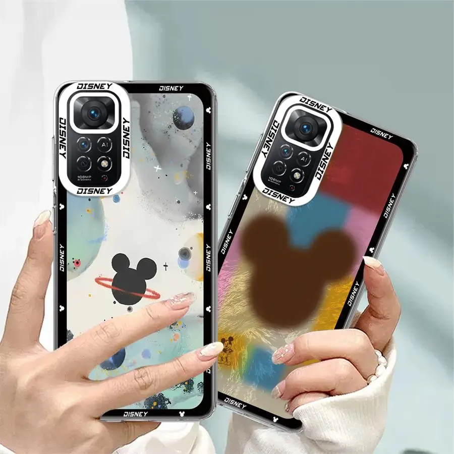 Disney Mickey Mouse Logo Phone Case for Xiaomi Mi 11 Lite 11T Pro Poco X3 X4 Pro X5 Pro X3NFC M3 Pro X4 GT Clear Soft Cover