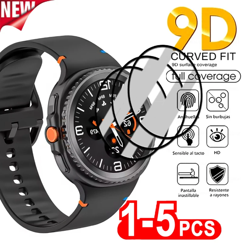 1-5Pcs Screen Protector Film for Samsung Galaxy Watch 9 8 40mm 44mm Full Coverage Curved Cover for Galaxy 8 Classic Accessories