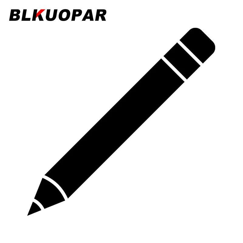 BLKUOPAR Sharp Pencil Eraser Car Stickers Waterproof Vinyl Decals Fashionable Simple Sunscreen Scratch-Proof DIY Car Label
