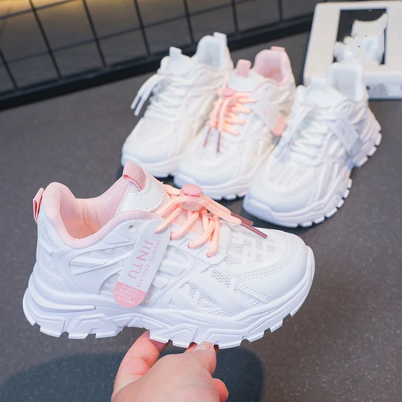 Summer/Autumn Baby Girls Casual Fashion Sneakers Student Kids Beautiful Breathable Sports Children's Comfortable Toddler Shoes