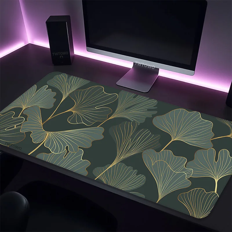 Mouse Pad Gamer Leaves printon demand Custom Home New Mousepad XXL Carpet Natural Rubber Non-Slip Gaming laptop