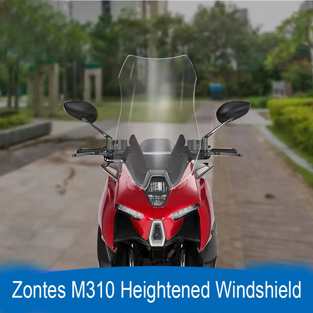 

Motorcycle Fit Zontes M310 ZT-M310 Dedicated Front Windshield Heighten Wind Deflector For Zontes ZT310-M 310M ZT310M ZTM310