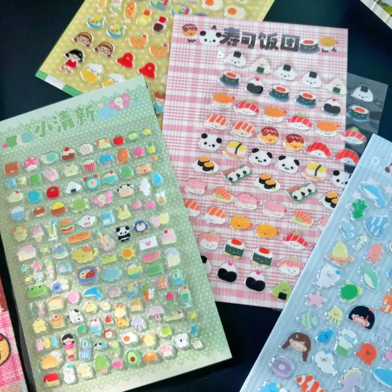 

Милые мультяшные 3D-наклейки «Дом гурмана» с суши и подводным миром для декора телефонов, блокнотов и в качестве подарков