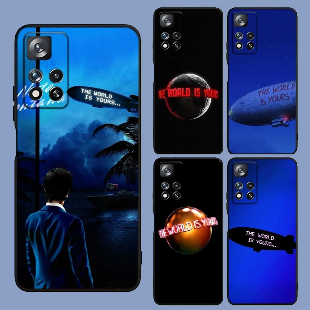 

Scarfaces The World Is Yours Phone Case For Samsung Galaxy A13,A21s,A22,A31,A32,A52,A53,A71,A80,A91 Soft Black Cover