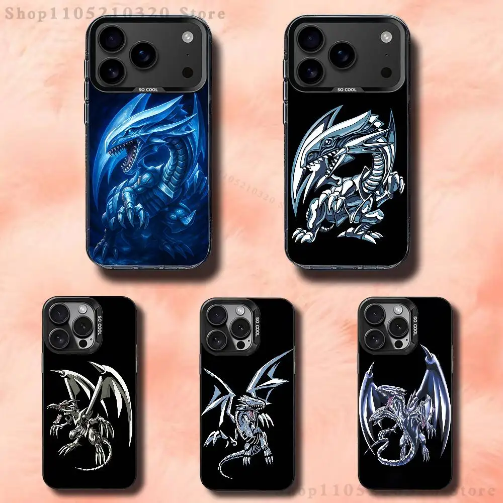 

B-Blue-Eyes White Dragon Anime Phone Case For iPhone 17,16,15,14,13,12,11,Pro,Max,Plus,E,Air,Mini Black Tpu Cover