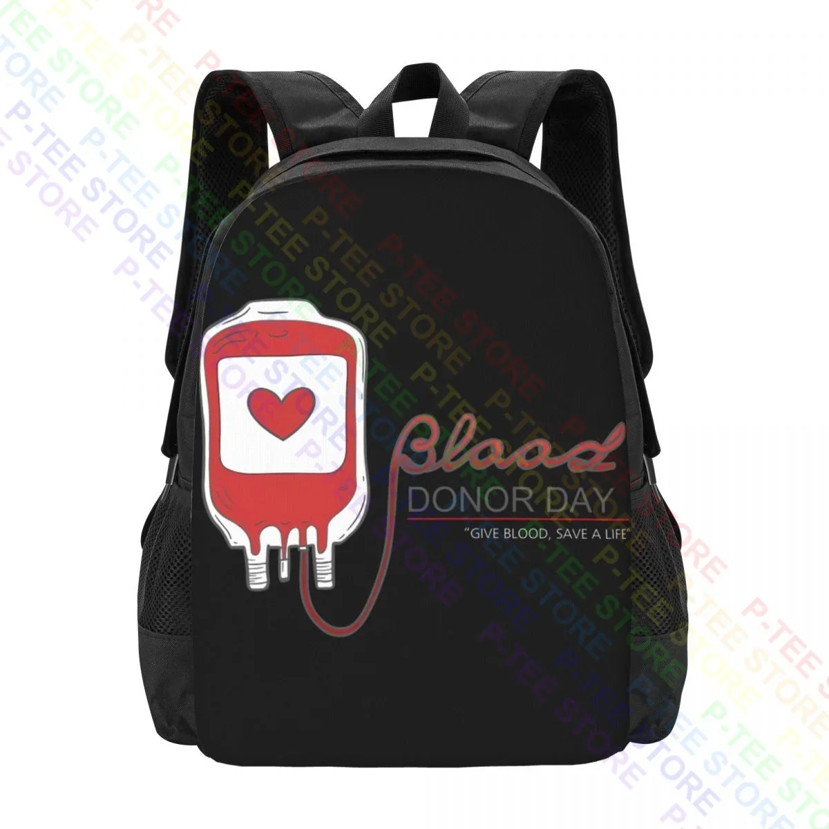 

Donor Day Give Blood Help To Save A LifeBackpack Large Capacity Foldable Schoolbag