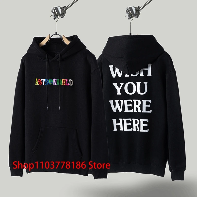 Cactus Jack Hoody Sweatshirts Rainbow Letter Embroidery Fleece Hoodies High Street Men Women Same Style CACTUS JACK Pullover