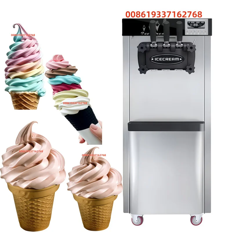 

Машина для мороженого 25-28 л/ч, автоматическая коммерческая машина для мягкого мороженого, машина для производства мороженого для деловой цены