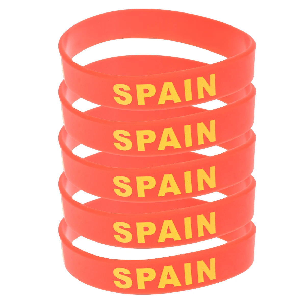 

5 Pcs Sport Flag Silicone Bracelet Wrist Bands Country Patriotic Bracelets Wristband Man