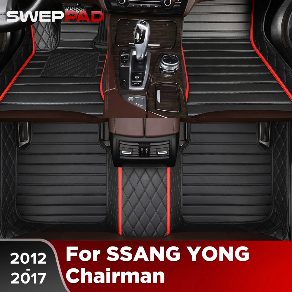 For SSANG YONG Chairman (5-Seat) 2012-2017 16 15 14 Car Floor Mats All Weather Carpet Cover Floor Liners Interior Protector