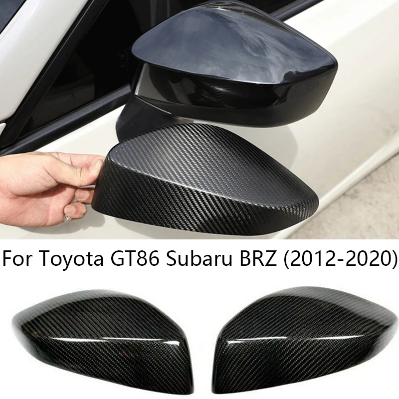 

For Toyota GT86 Subaru BRZ Add On Style Carbon Fiber Car Side Rear View Mirror Cover Cap Accessoriess exterior parts