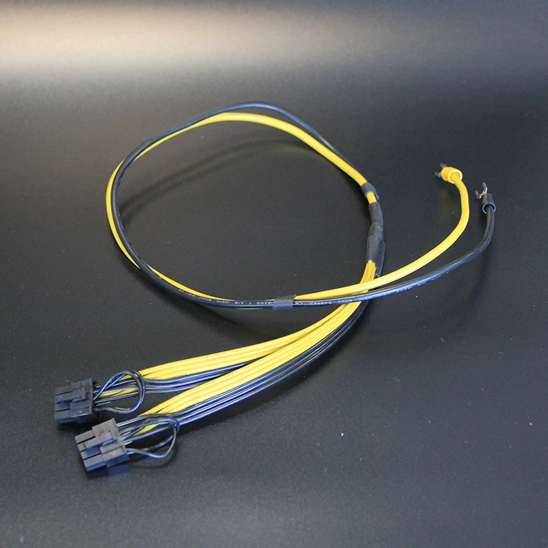 8-poliges (6 2-poliges) Grafikkarten kabel zu U-förmigem kalt gepresstem Anschluss kabel Server Strom umwandlung Grafikkarten kabel 2 x8pin 3x8