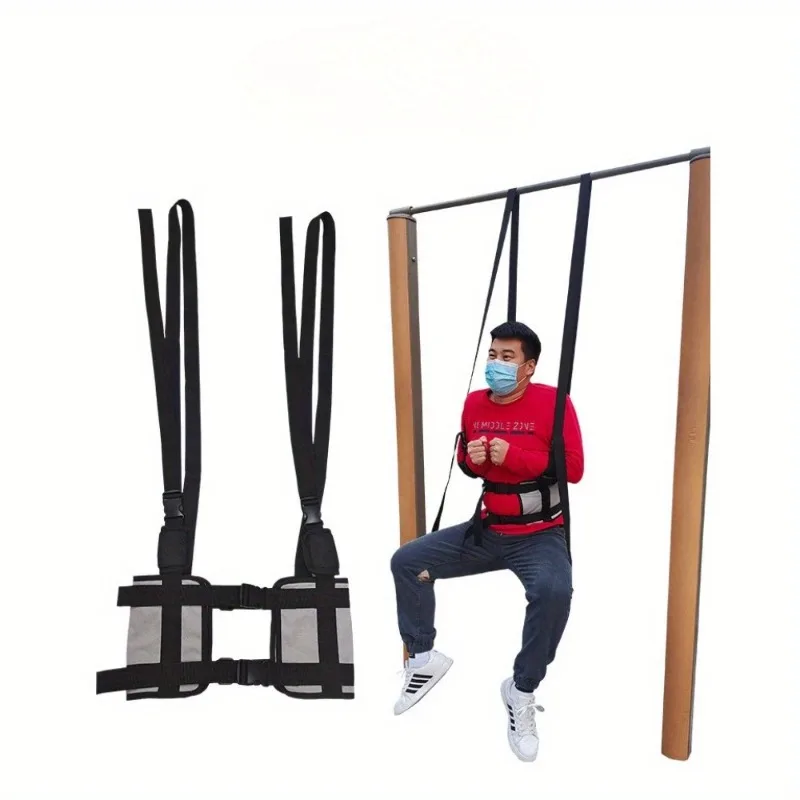 Hanging Spinal Decompression Harness Hanging Back Traction Belt Back Stretcher Comfortable Lumbar Traction Belt for Elderly