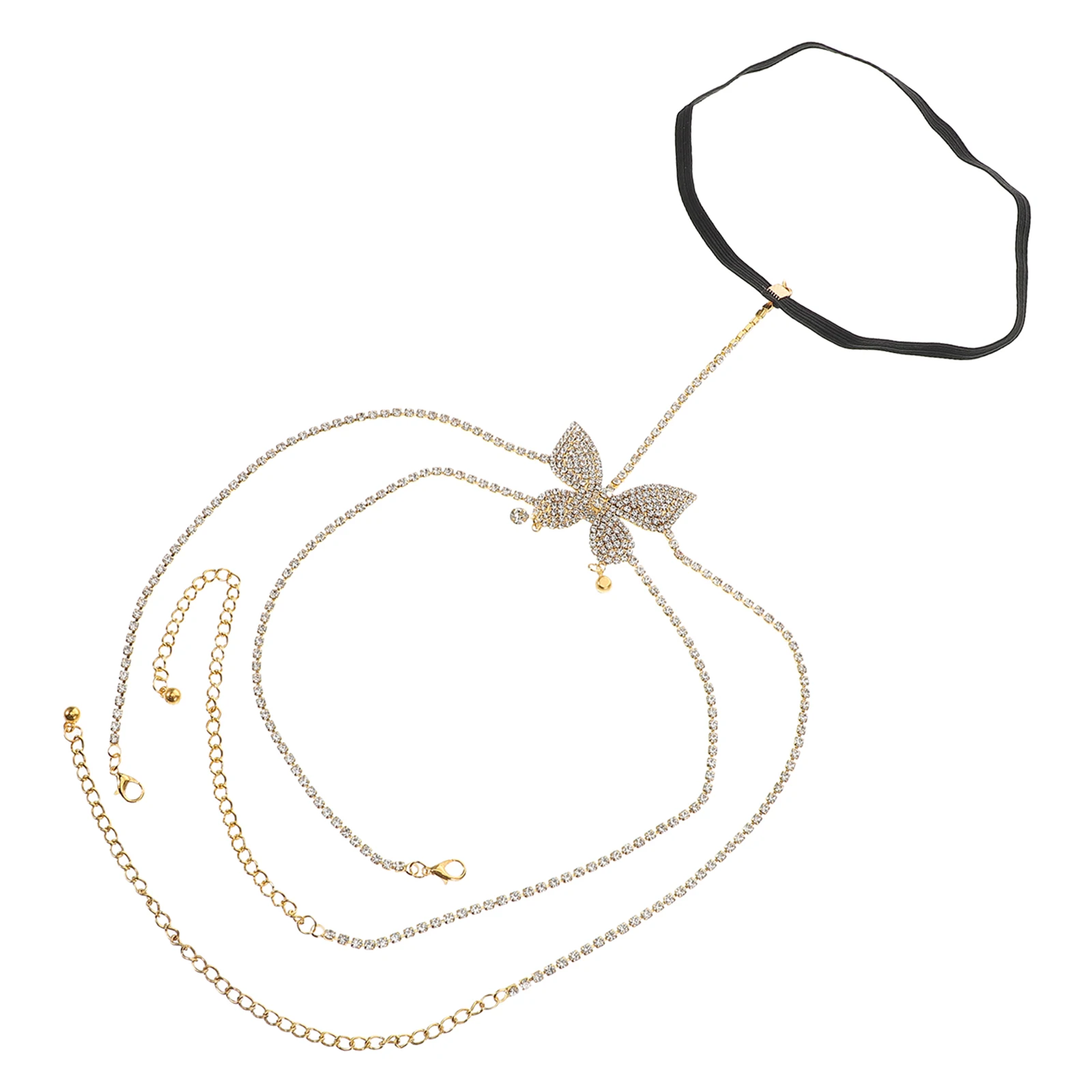 

Rhinestone Leg Chain for Women Elastic Body Jewelry Adjustable Fashion Accessories Leg Chains