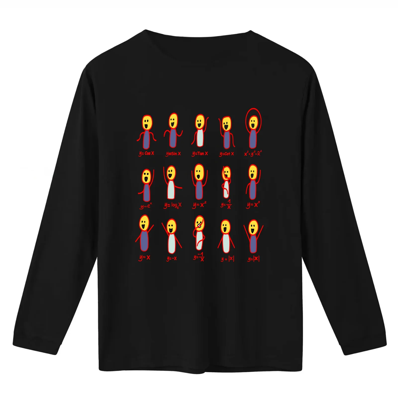 Funny Algebra Dance Graph Figures Math Equation lover mathematics T-Shirt Summer Casual Cotton Tee Oversized Streetwear Tops