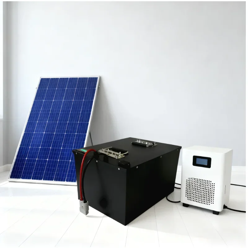 LiFePO4 بطارية ليثيوم عالية السعة 48 فولت 100 أمبير - بلوتوث BMS + APP جهاز تحكم عن بعد ذكي، عاكس متطابق لحالات الطوارئ المنزلية #2