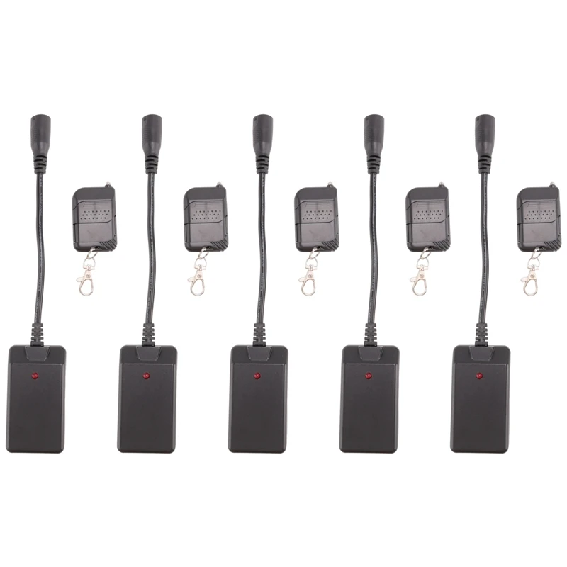 

5 Pcs 3 Pins XLR Wireless Remote Control Receiver for Smoke Fog Machine DJ Stage Controller Receptor Fogging 400W 900